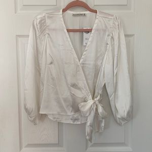 Abercrombie & Fitch Faux Wrap Top- NWT